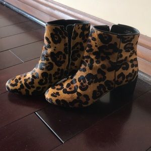 Faux Leopard Bootie